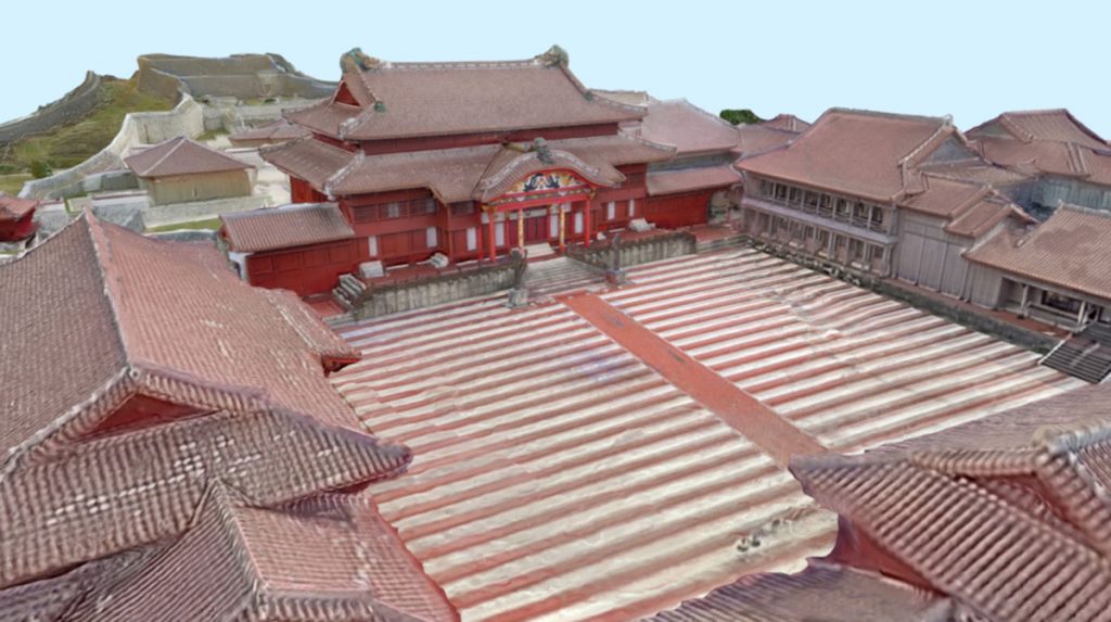 「OUR Shurijo」でデジタル復元された首里城の3Dモデル 